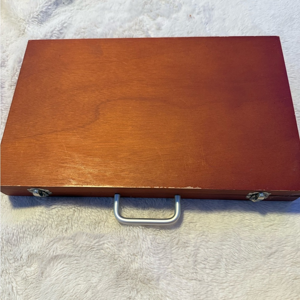 Wooden Electronics Storage Case